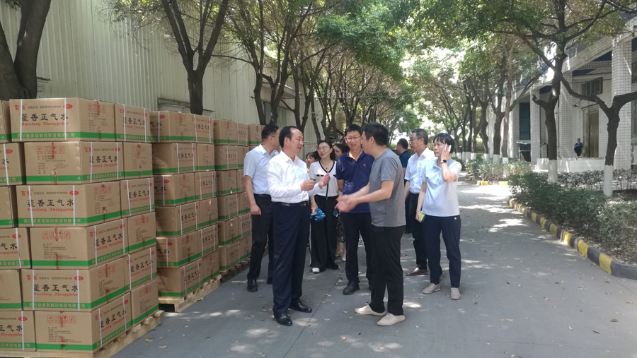 许昌市政协副主席马浩一行到通园制药集团 调研中医药产业发展工作